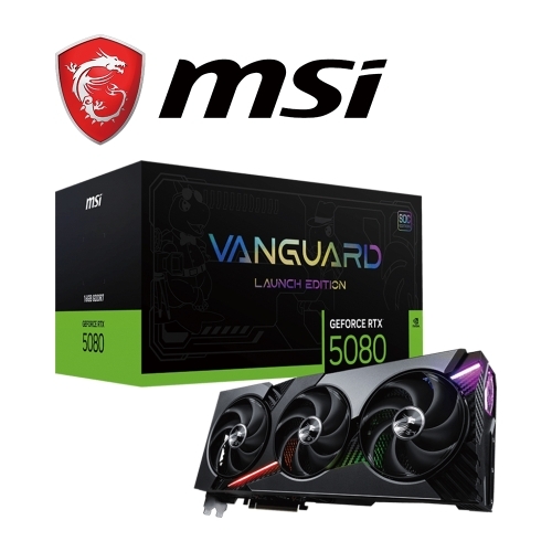 春節搭機價!!!微星 RTX5080 16G VANGUARD SOC LAUNCH EDITION(2745Mhz/1H3DP/35.7cm/三風扇)