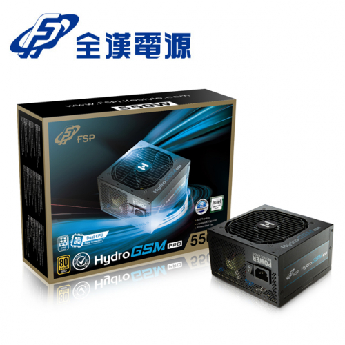 (搭機價)全漢 HYDRO GSM PRO 550W 雙8/金牌/半模/全日系/10年保