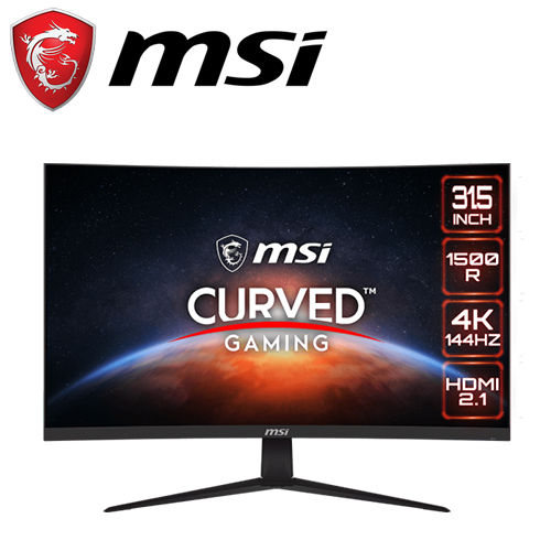 微星 G321CU 32型(VA/曲面1500R/4K/HDR/144hz/1ms/1H1DP1Type-c)