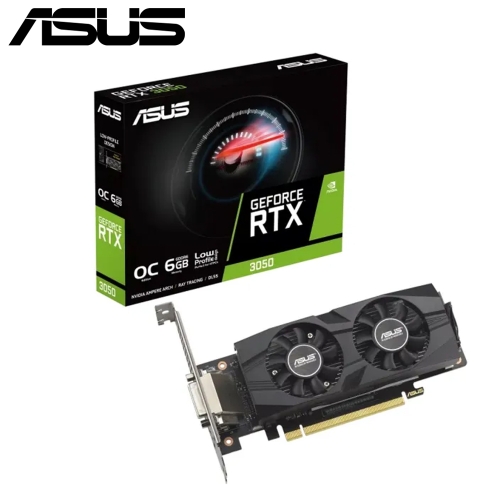 華碩 RTX3050-O6G-LP-BRK(1537Mhz/96bit/6GB GDDR6/雙風扇/18.2cm)