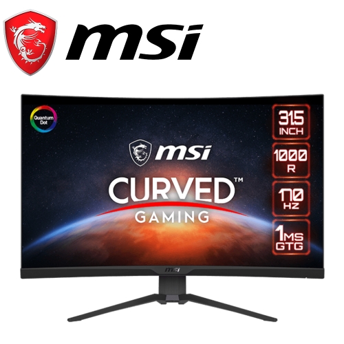 微星 MAG 325CQRF QD 32型 量子點(VA/曲面1000R/240Hz/1ms/2H1DP1Type-c)