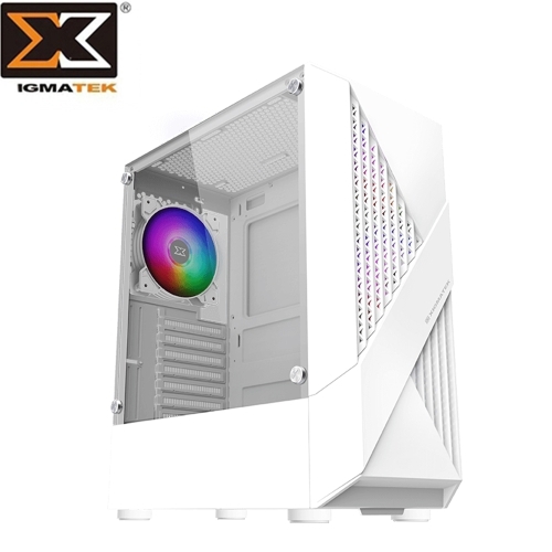 (搭機價)Xigmatek Infinity Arctic RGB 白(ATX/USB3.0x1/USB2.0x2/RGB Fan*4/顯卡長31cm)