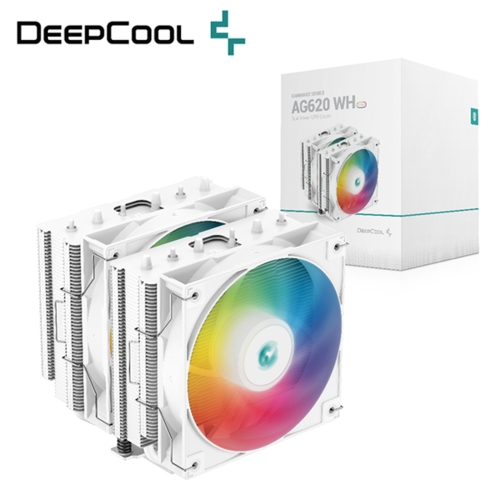 DEEPCOOL 九州風神 AG620 WH ARGB 白色/雙塔/六導管/雙風扇/支援LGA1700/AM5