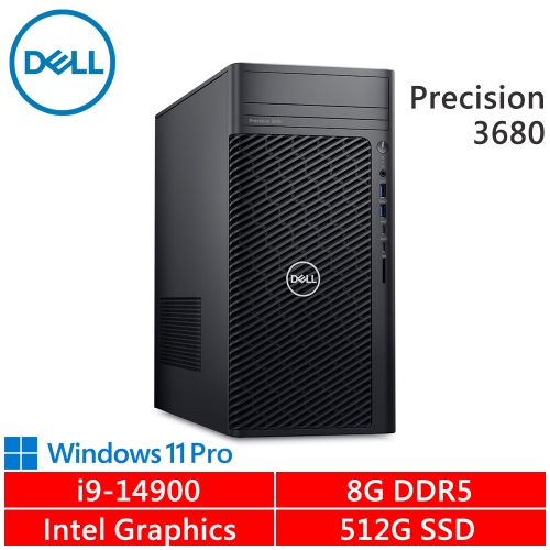 DELL Precision T3680-1498G512G-NON(i9-14900/8G DDR5/512G PCIE/W11P)