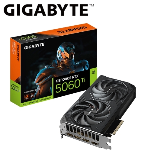 春節搭機價!!!技嘉 N506TWF2OC-8GD RTX 5060 Ti WINDFORCE OC 8G(2587Mhz/8G DDR7/1H3DP/20.8cm/雙風扇/註4年)